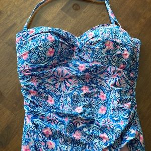 Lilly Pulitzer Flamenco bathing suit size 14. EUC